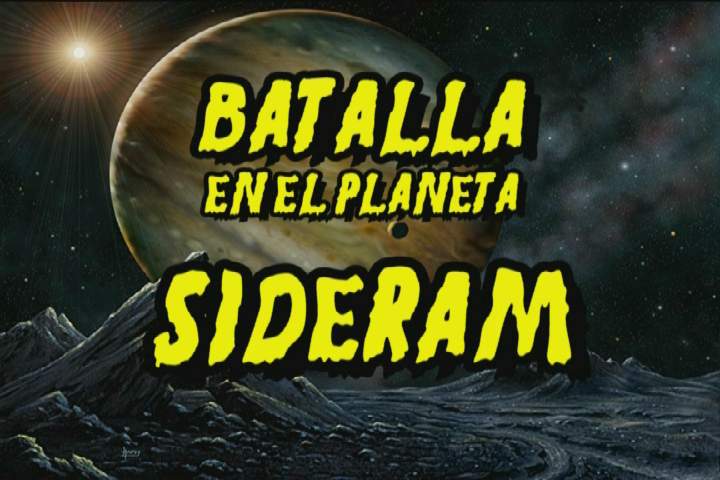 Poster Batalla en el Planeta Sideram