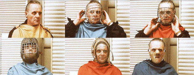 Las diferentes máscaras de Hannibal Lecter