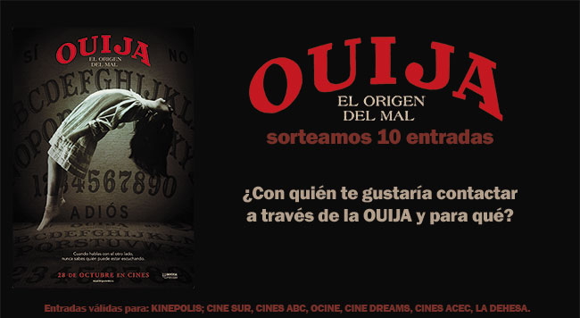 Sorteamos 10 entradas de ‘Ouija: El Origen del Mal’