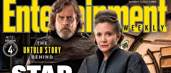 Luke y Leia en la portada de Entertainment Weekly