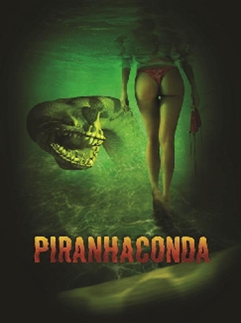 Nuevo póster de Piranhaconda: mitad piraña, mitad anaconda...