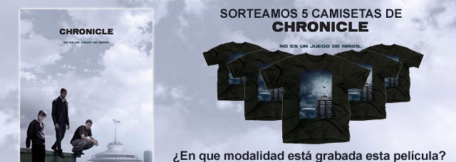 Sorteamos 5 camisetas de Chronicle