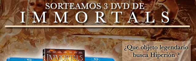 Sorteamos 3 DVDs de Immortals