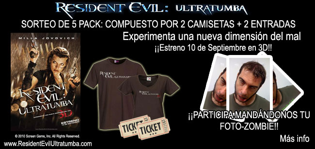 Concursazo!!!: 5 pack de Resident Evil Ultratumba!!