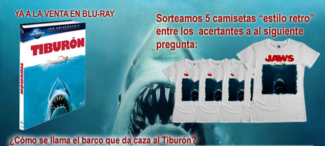 Sorteamos camisetas retro de Tiburón