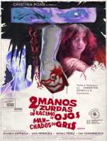 Poster Dos Manos Zurdas y un Racimo de Ojos Manchados de Gris
