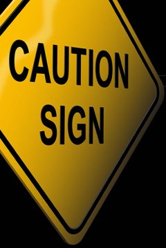 Poster Caution Sign
