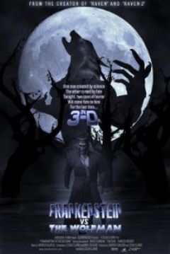Poster Frankenstein vs. the Wolfman in 3-D