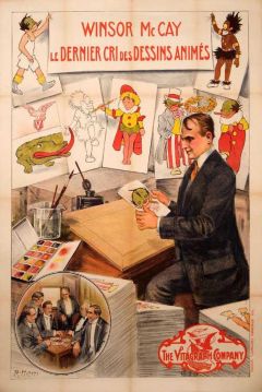 Poster Winsor McCay, The Famous Cartoonist of the N.Y. Herald and His Moving Comics