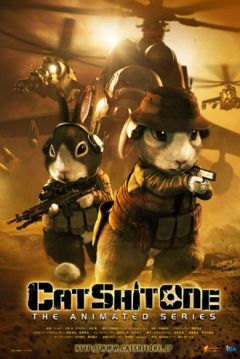 Poster Cat Shit One