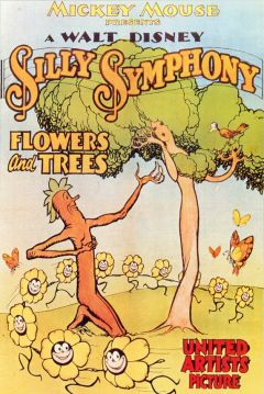Poster Árboles y flores