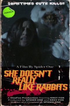 Poster She Doesn´t really Like Rabbits