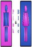 Poster Pink & Blue