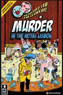 Poster Detective Case and Clown Bot: Murder in the Hotel Lisbon