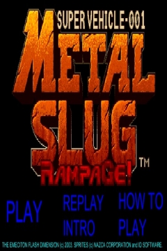 Poster Metal Slug Rampage!