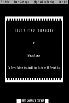 Poster Love's Fiery Imbroglio