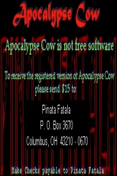 Poster Apocalypse Cow