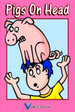 Poster Pigs on Head