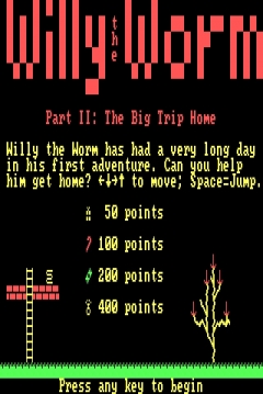Poster Willy the Worm Part II: The Big Trip Home