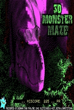 Poster 3D Monster Maze