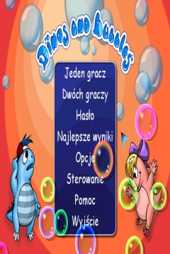 Poster Dinos and Bubbles