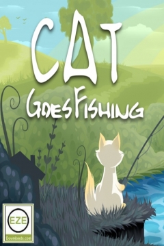Poster Cat Goes Fishing