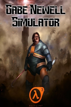 Poster Gabe Newell Simulator