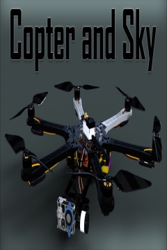 Poster Copter and Sky
