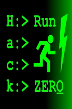 Poster Hack Run ZERO