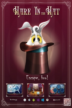 Poster Hare in the Hat