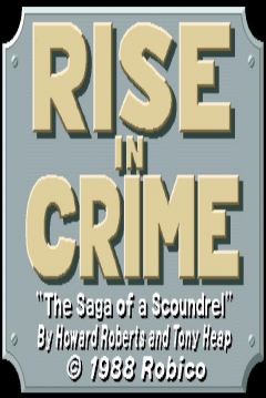 Poster Rise in Crime