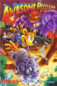 Poster Awesome Possum Kicks Dr. Machino's Butt