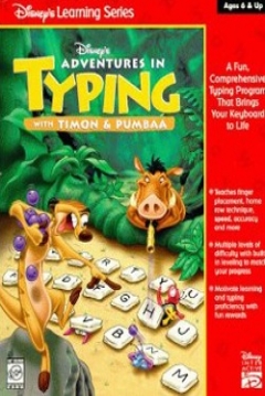 Poster Adventures in Typing with Timon and Pumbaa