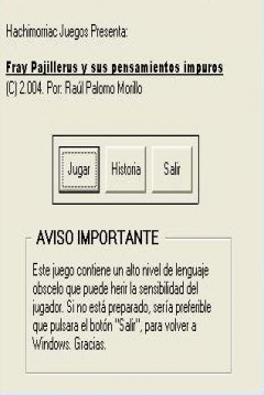 Poster Fray Pajillerus y sus Pensamientos Impuros