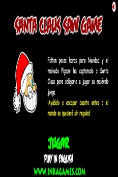 Poster Santa Claus Saw Game