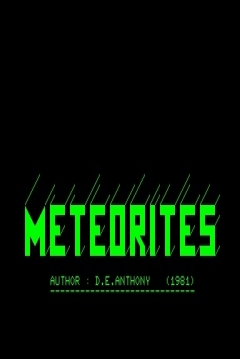 Poster Meteorites