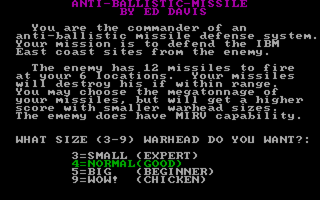Poster Anti-Ballistic-Missile