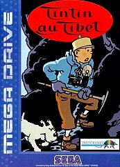 Poster Tintín en el Tíbet 