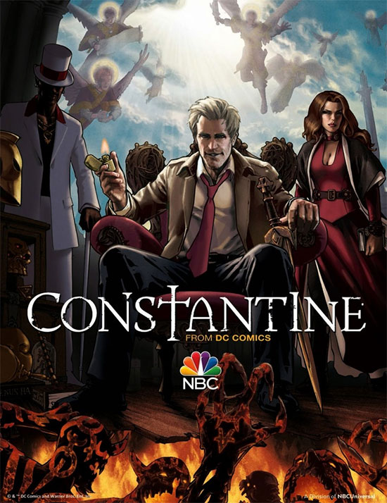 Póster de ilustrado y spot de la serie ‘Constantine’