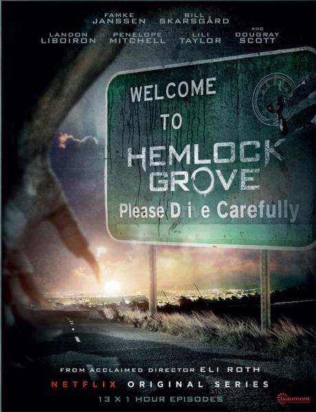 Primer póster de la seire Hemlock Grove, de Eli Roth
