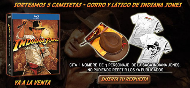 Sorteamos camisetas+gorro+látigo de Indiana Jones