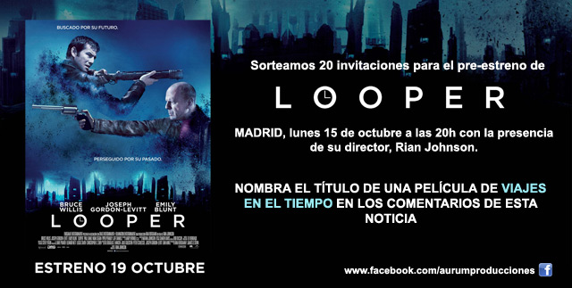 ¿Quieres asistir al preestreno de Looper? ¡Participa!