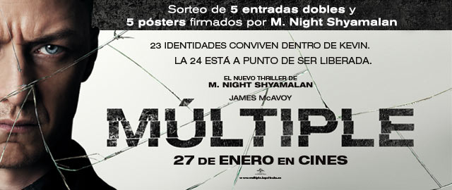 Sorteamos 10 entradas y 5 pósters firmado por M. Night Shyamalan de ‘Múltiple’