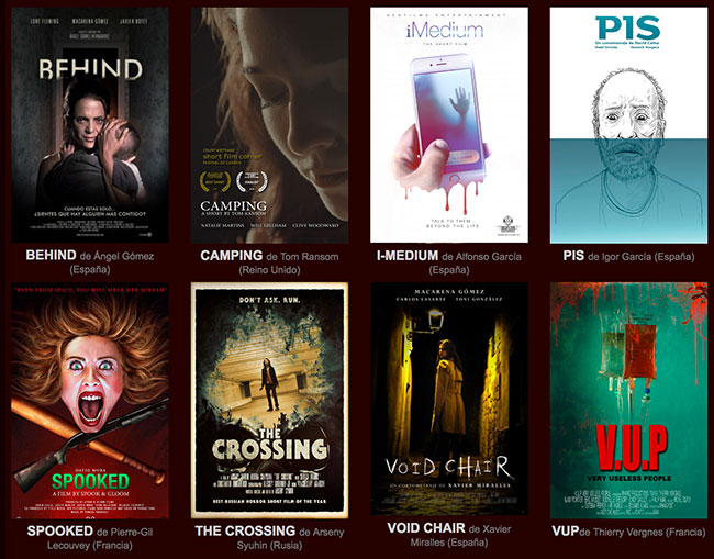 Cortometrajes seleccionados para el Fanter Film Festival VII