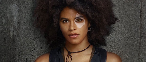 Zazie Beetz al detalle como Domino en ‘Deadpool 2’