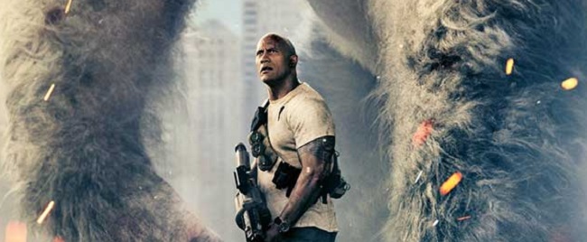 Dwayne Johnson en el primer póster oficial de ‘Rampage’