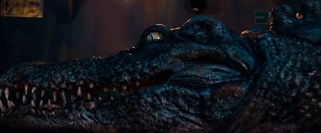 Cocodrilos gigantes en el trailer de la propuesta china Crazy Tsunami