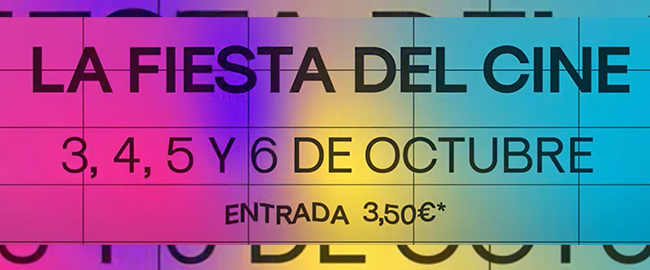 Arranca una nueva edición de “La Fiesta del Cine”, del 3 al 6 de octubre