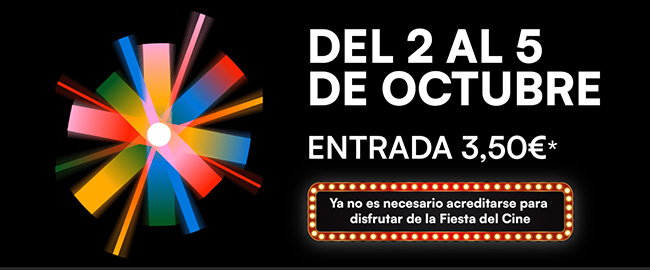 La Fiesta del Cine regresa en octubre sin necesidad de registro previo