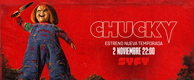 “Chucky” regresa a Syfy España el 2 de Noviembre en su tercera temporada
